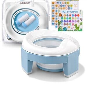 Blue and White Potty Training Seat